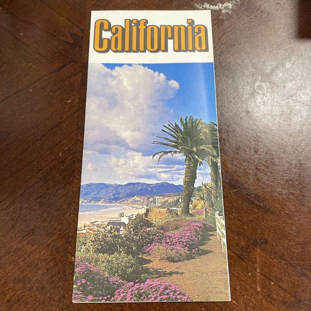 Vintage 1970s California State Multifold Color Travel Brochure